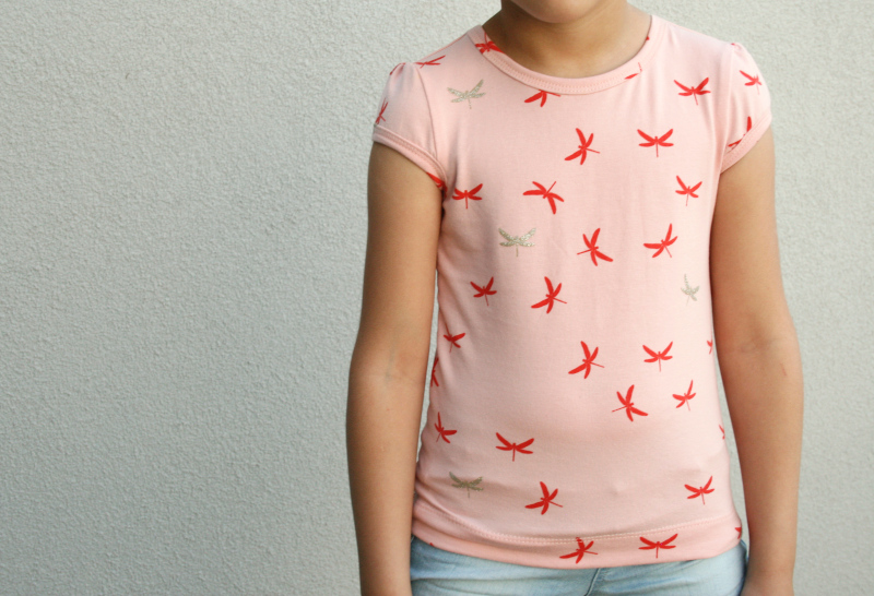 J’ai cousu : un t-shirt à libellules (Ottobre Enfants)